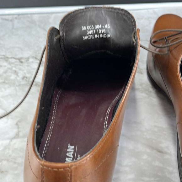 Top man Dress Shoes Sz 11 Brown - Picture 6 of 7